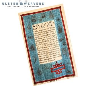 Ulster Weavers SHE Ship Linen Tea Towel